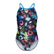 Купальник закритий для дівчат Arena GRAFFITI SWIMSUIT LIGHT DROP B Різнокольоровий 164 см (010289-580 164)