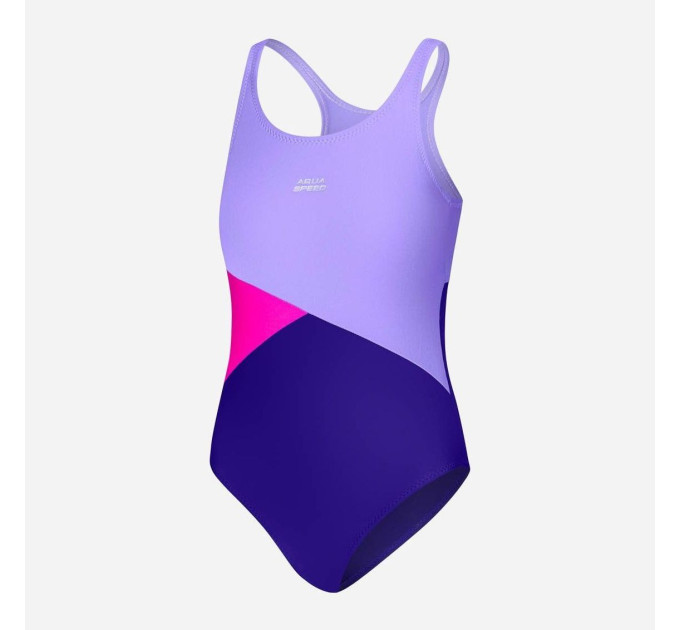 Купальник злитий Aqua Speed Pola 8619 (541-48) 134 см Світло-фіолетовий/Фіолетовий/Рожевий (5908217686190)