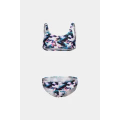 Купальник для дівчаток Arena TIE AND DYE BIKINI TOP Білий, Синій, Різнокольоровий 128см (006206-500)