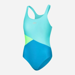 Купальник злитий Aqua Speed Pola (541-28) 140 см Світло-бірюзовий/Бірюзовий/Салатовий (5908217685964)