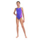Купальник закритий для дівчат Arena GRAPHIC SWIMSUIT V BACK Фіолетовий, Рожевий 140 см (010407-880 140)