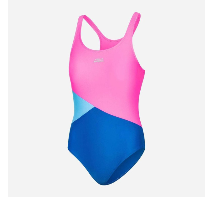 Купальник злитий Aqua Speed Pola (541-32) 158 см Рожевий/Блакитний/Світло-бірюзовий (5908217686077)