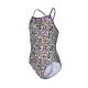 Купальник закритий для дівчат Arena FUN SKULLS SWIMSUIT LIGHTDROP Різнокольоровий 140 см (010284-590 140)