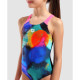 Купальник закритий для дівчат Arena SPRAY PAINT SWIMSUIT SWIM PRO Різнокольоровий 164 см (010286-590 164)