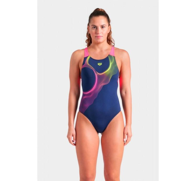 Купальник закритий для жінок Arena RIPPLES SWIMSUIT U BACK B синій Жін 40 009500-780 40