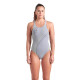 Купальник закритий для жінок Arena TRAIL SWIMSUIT V BACK сірий Жін 38 009022-520 38