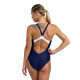 Купальник закритий для жінок Arena THREEFOLD V BACK ONE PIECE R чорний, жовтий, блакитний Жін 36 006483-780 36