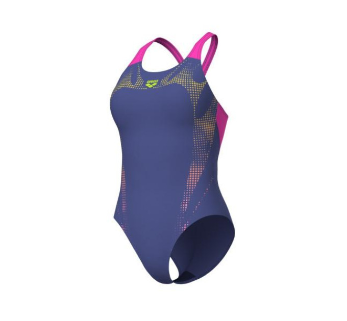Купальник закритий для жінок Arena SPIDER WEB SWIMSUIT V BACK рожевий Жін 36 007988-890 36