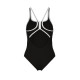 Купальник закритий для жінок Arena PRO_FILE SWIMSUIT SOLID чорний, білий Жін 42 008055-510 42