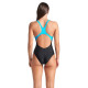 Купальник закритий для жінок Arena VIBRANT SWIMSUIT SWIM PRO BACK чорний Жін 38 008936-580 38