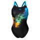 Купальник закритий для жінок Arena VIBRANT SWIMSUIT SWIM PRO BACK чорний Жін 38 008936-580 38
