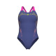 Купальник закритий для жінок Arena SPIDER WEB SWIMSUIT V BACK рожевий Жін 38 007988-890 38