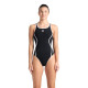 Купальник закритий для жінок Arena PRO_FILE SWIMSUIT SOLID чорний, білий Жін 44 008055-510 44