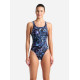 Купальник закритий для жінок Arena ROCKIN SWIMSUIT SWIM TECH MULT фіолетовий 36 008159-889 36