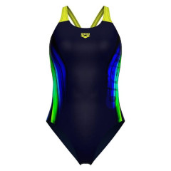 Купальник закритий для жінок Arena BREATH SWIMSUIT V BACK LB темно-синій 36 008330-760 36