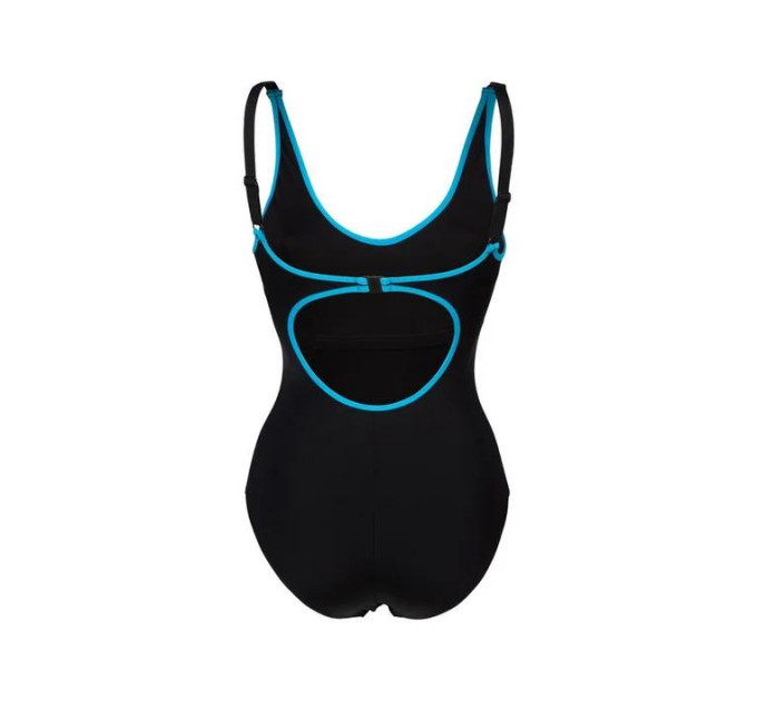 Купальник роздільний для жінок Arena TANIA CLIP BACK SWIMSUIT ONE P чорний, блакитний Жін 44 005974-580 44