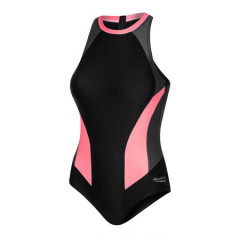 Купальник закритий для жінок Aqua Speed BELLA 61212 рожевий, чорний Жін 42 625-336 42