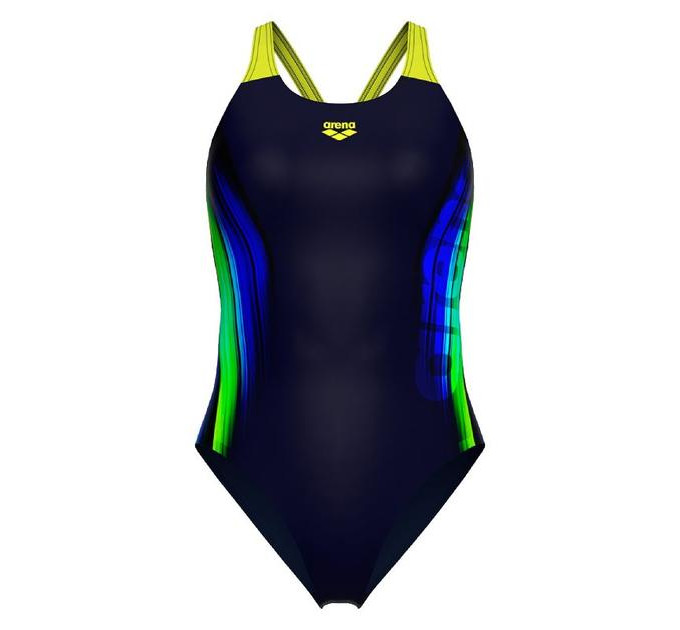 Купальник закритий для жінок Arena BREATH SWIMSUIT V BACK LB темно-синій 38 008330-760 38