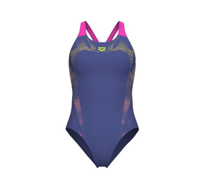 Купальник закритий для жінок Arena SPIDER WEB SWIMSUIT V BACK рожевий Жін 42 007988-890 42