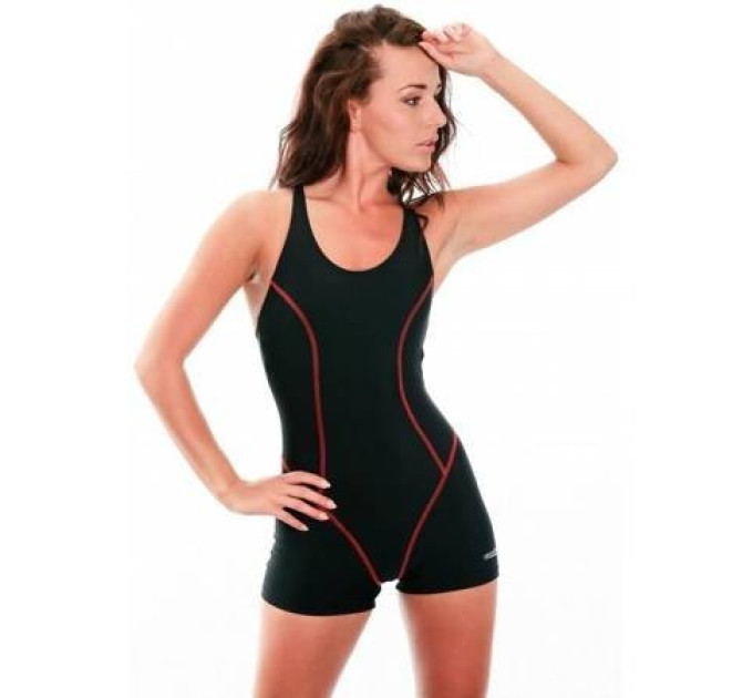 Купальник закритий для жінок Aqua Speed RITA 4886 чорний, червоний Жін 42 (XL) 362-16 42