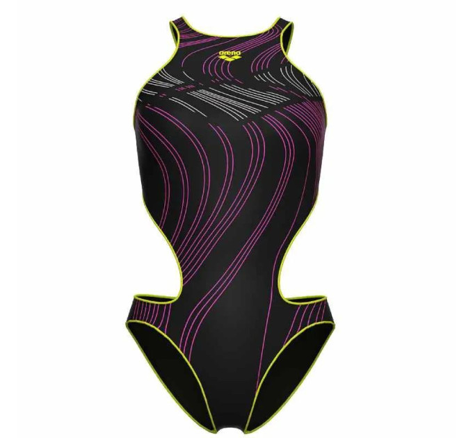 Купальник закритий для жінок Arena ONE STREAM SWIMSUIT чорний, рожевий Жін 36 008953-560 36