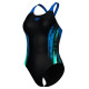 Купальник закритий для жінок Arena BREATH SWIMSUIT V BACK LB темно-синій 44 008330-580 44