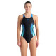 Купальник закритий для жінок Arena BREATH SWIMSUIT V BACK LB темно-синій 44 008330-580 44