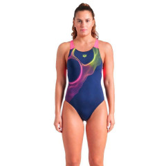 Купальник для жінок Arena RIPPLES SWIMSUIT V BACK B синій Жін 46 009021-780 46
