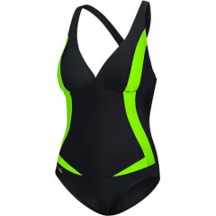 Купальник роздільний для жінок Aqua Speed GRETA 5548 чорний, салатовий Жін 46(3XL) 351-01 46