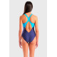 Купальник роздільний для жінок Arena SCRATCHY SWIMSUIT V BACK синій, блакитний Жін 40 010264-780 40