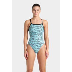 Купальник закритий для жінок Arena ESCAPE SWIMSUIT CHALLENGE BACK бірюзовий Жін 36 007739-580 36
