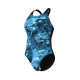 Купальник закритий для жінок Arena BLUE FLOWERS SWIMSUIT V BACK синій, чорний Жін 40 009027-850 40