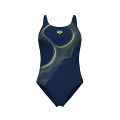 Купальник закритий для жінок Arena RIPPLES SWIMSUIT U BACK B синій Жін 38 009500-780 38