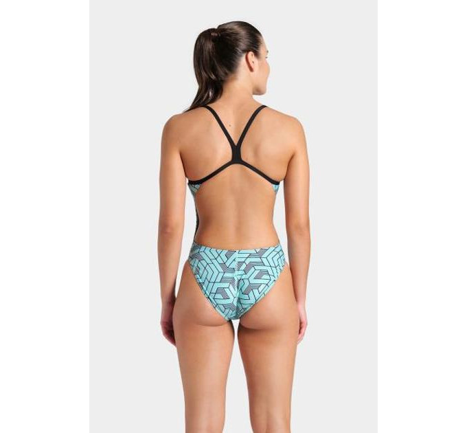 Купальник закритий для жінок Arena ESCAPE SWIMSUIT CHALLENGE BACK бірюзовий Жін 40 007739-580 40