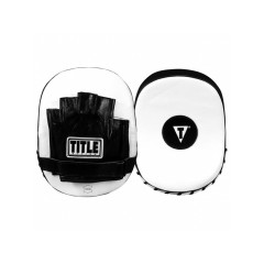 Лапи боксерські TITLE Boxing Cobra Leather Punch Mitts Black/White