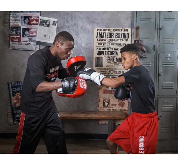 Лапи боксерські TITLE Classic Charge Punch Mitts Black/Red