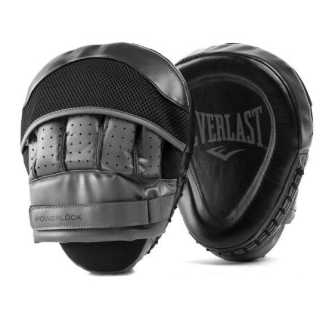 Лапи боксерські Everlast POWERLOCK R FOCUS MITT чорний Уні One Size P00002746