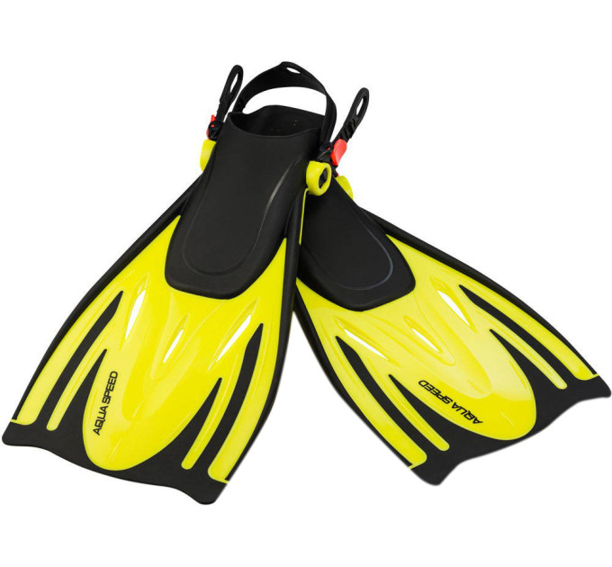 Ласти Aqua Speed WOMBAT 528-18-1 (528-18) 27-31 Чорно-жовтий (5908217630339)