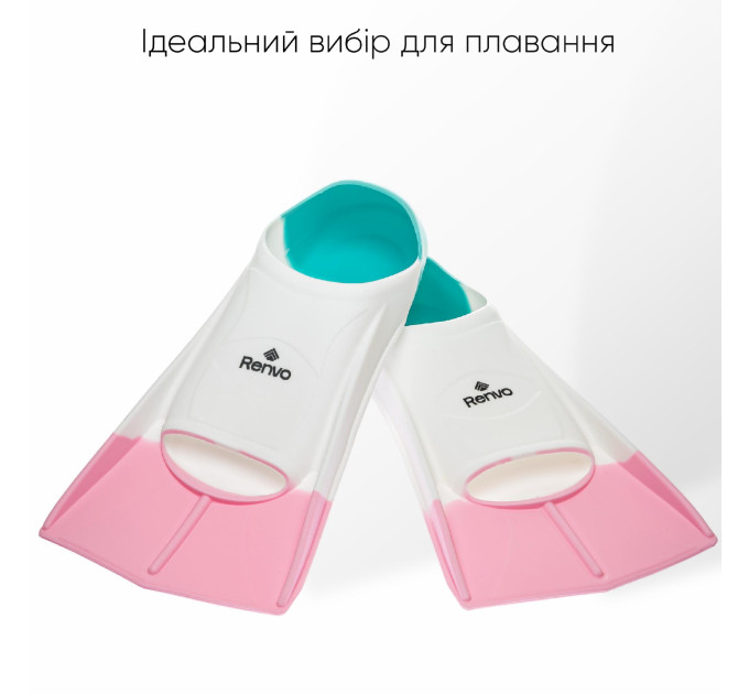 Короткі ласти для тренування в басейні Renvo Frio із закритою п'ятою Разноцветный 30-32 (SF100-65 30-32)