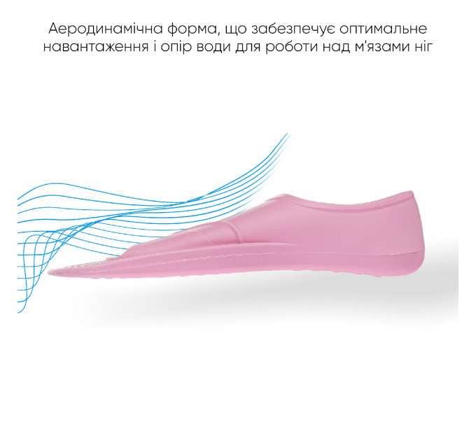 Короткі ласти для тренування в басейні Renvo Bustelo із закритою п'ятою Рожевий 34-36 (SF110-05 34-36)