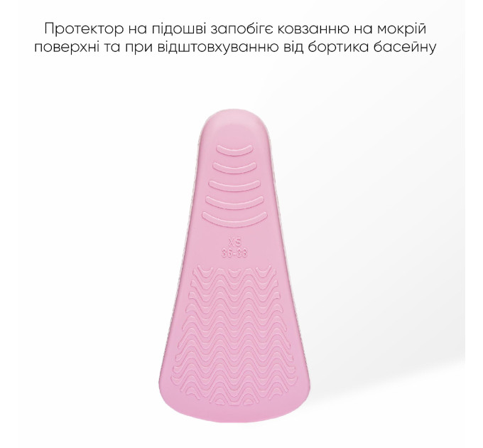 Короткі ласти для тренування в басейні Renvo Bustelo із закритою п'ятою Рожевий 34-36 (SF110-05 34-36)
