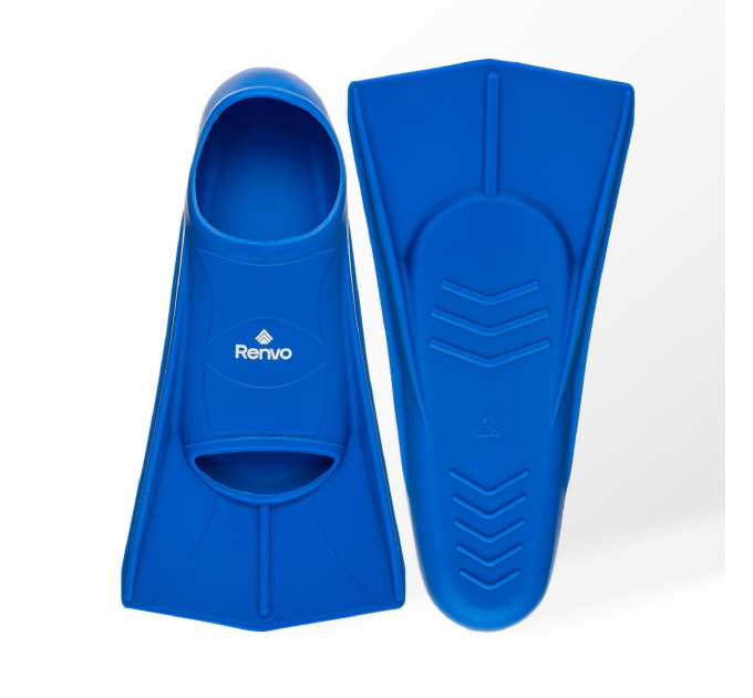 Короткі ласти для тренування в басейні Renvo Frio із закритою п'ятою Синій 27-29 (SF100-04 27-29)