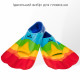 Короткі ласти для тренування в басейні Renvo Criz із закритою п'ятою Різнокольоровий 36-38 (SF120-45 36-38)