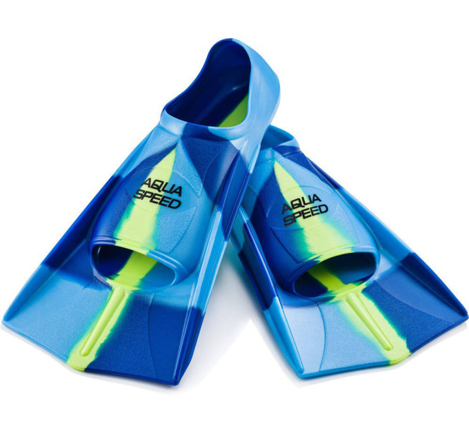 Ласти Aqua Speed Training Fins 7939 (137-82) 31/32 (21-21.5 см) Синьо-блакитно-жовті (5908217679390) Ласти Aqua Speed Training Fins 7939 (137-82) 31/32 (21-21.5 см) Синьо-блакитно-жовті (5908217679390)