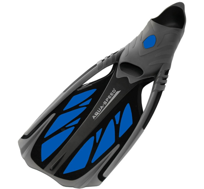 Ласти Aqua Speed Inox 5112 (553-11) 36/37 (22.5-24 см) Синьо-чорно-сірі (5908217651129)