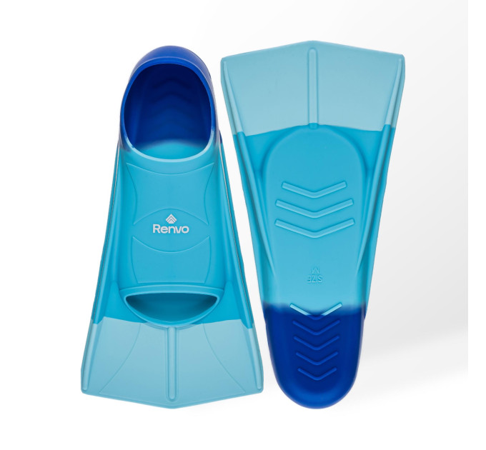 Короткі ласти для тренування в басейні Renvo Frio із закритою п'ятою Різнокольоровий 24-26 (SF100-06 24-26)