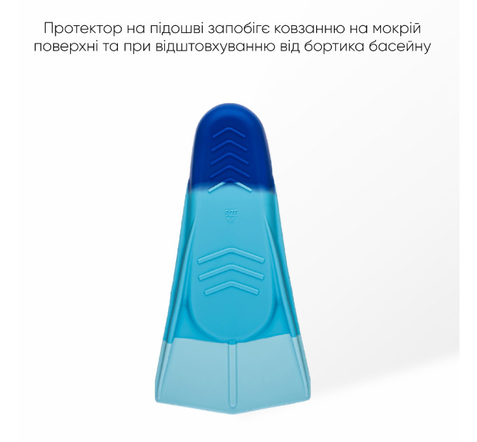 Короткі ласти для тренування в басейні Renvo Frio із закритою п'ятою Різнокольоровий 24-26 (SF100-06 24-26)