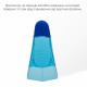 Короткі ласти для тренування в басейні Renvo Frio із закритою п'ятою Різнокольоровий 24-26 (SF100-06 24-26)