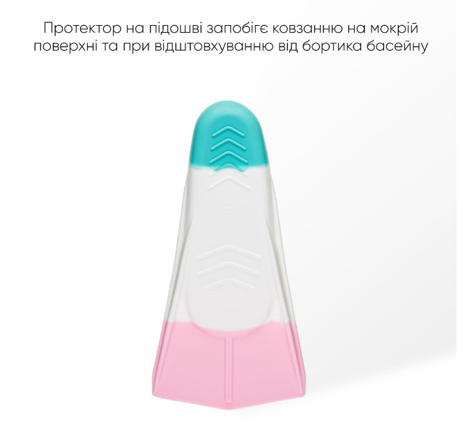 Короткі ласти для тренування в басейні Renvo Frio із закритою п'ятою Різнокольоровий 24-26 (SF100-65 24-26)