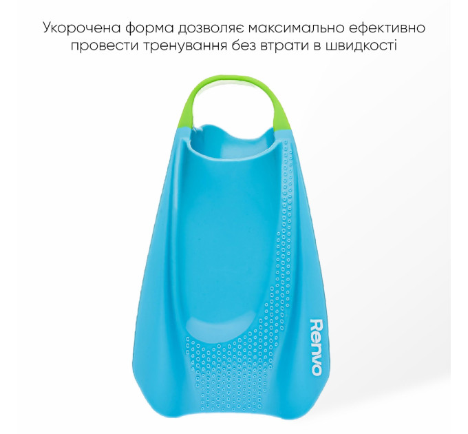 Короткі ласти для тренування в басейні Renvo Sado Pro із відкритою п'ятою Синій 36-38 (SF200-04 36-38)